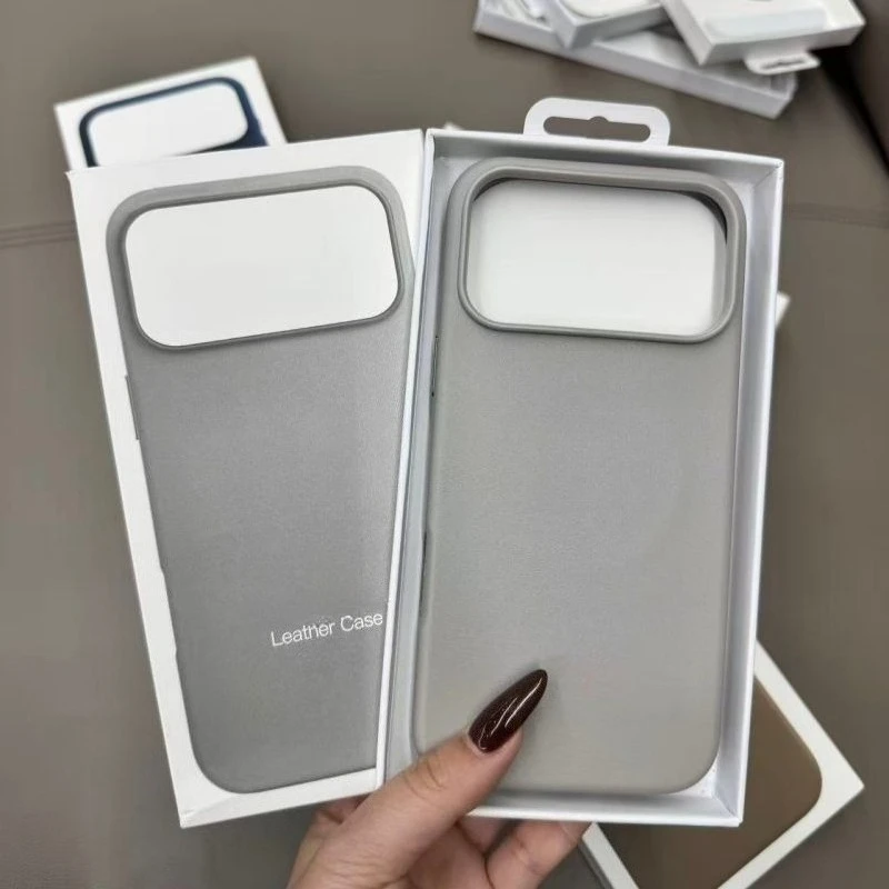 

Top Business Official 1:1 for Magsafe Leather Case for IPhone 17 Pro Max Air 16 17 E 15+ 14 13 Magnetic Wireless Charging Cover