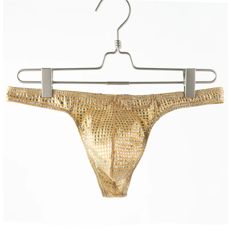 

Men's Sexy Thongs Underwear Taste Underpants Shinning Low Waist Men Lingerie Homewear Mens Thongs and G Strings Tangas