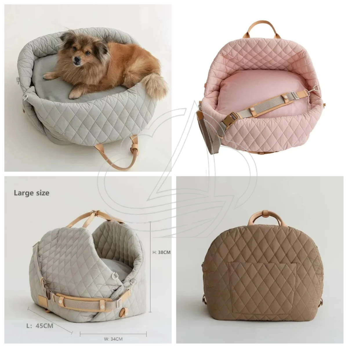 Detachable Portable Pet Travel Bag, Upgraded Nylon Waterproof Dual-use Dog Kennel for Car Outdoor Travel, Multi Color