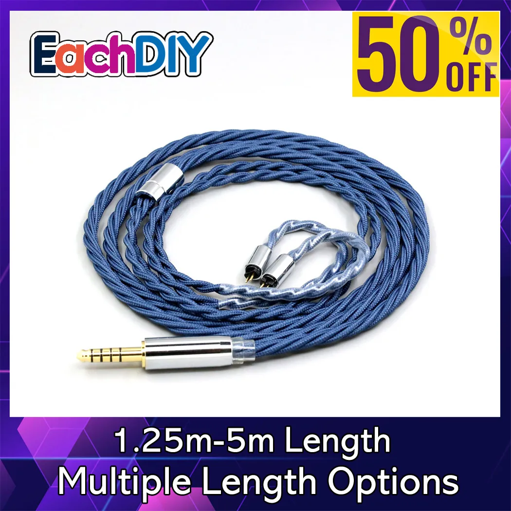 

Кабель для наушников из 99% чистого серебра OCC с графеновым сплавом и полным покрытием для MoonDrop METEOR HARMON RAYS Simgot Ea1000 EW200 LN008983