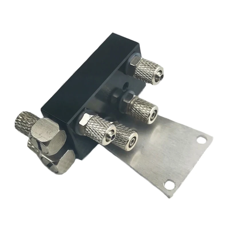 Hydraulic Model Arm Oil Separation Block CNC Integrated Machining Dual Three-Way Valve Block 12 Proportion Model Accessories