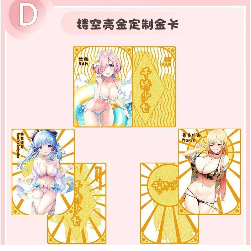 Tarjeta de colección de Goddess Story para niñas, traje de baño Sexy, Bikini, caja de refuerzo, juguetes Doujin y pasatiempos, regalo, novedad de 2023