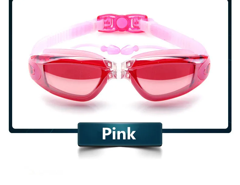 Schwimmbrille für Erwachsene, Poolbrille, Antibeschlag, für Männer und Frauen, UV-Schutz, optische wasserdichte Schwimmbrille mit Ohrstöpseln – Detail 12