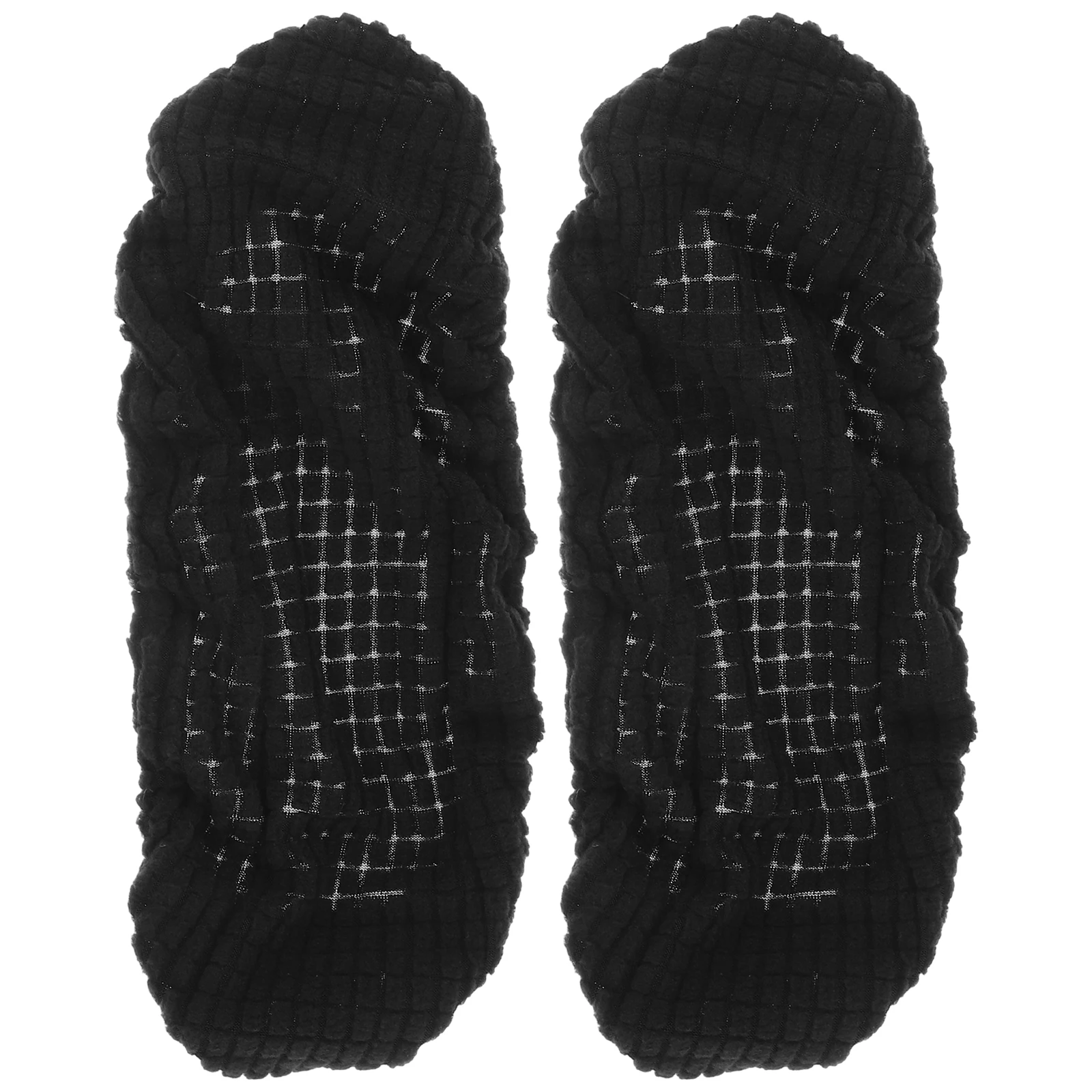 

2 Pcs Black Corn Fabric Armrest Covers 32x8cm Elastic Office Chair Gloves Polyester Handrail Pads Pressure Relief