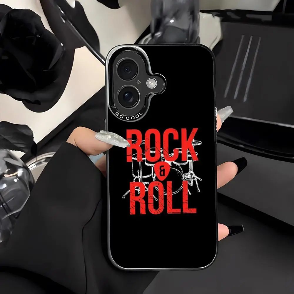 

Чехол для телефона ROCK N ROLL OLD SCHOOL для IPhone 16 15 14 13 12 Pro Max 11 2024, модная пара, черный, белый, крутой