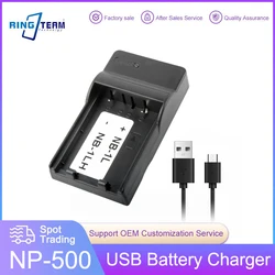 DR-LB4 NP-500 NP-600 Battery USB Charger for Konica DIMAGE 500 530 600 G400 G500 REVIO KD-310Z KD-500Z KD-410Z KD-420Z Cameras