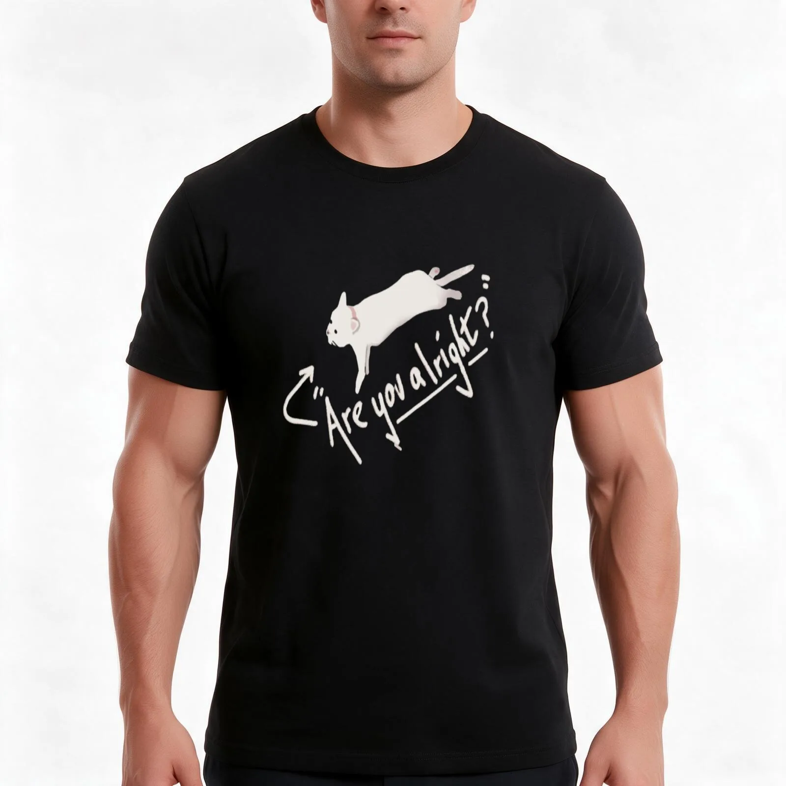Are You Alright? T-Shirt Summer Casual Cotton Tee Oversized Streetwear Tops Vintage Graphic Print Loose Fit Short Sleeve