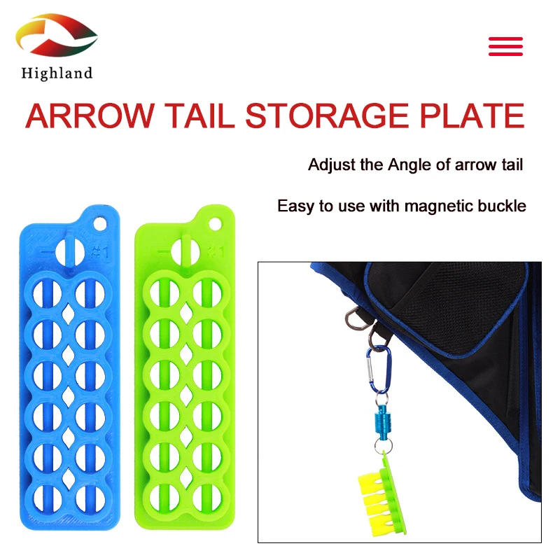 

Arrow Tail Plate Arrow Tail Storage Swivel Adjustable Arrow Tail with Magnetic Hooks Arrow Attachment 3D All-in-One