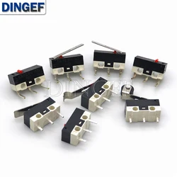 Micro Limit Switch Momentary Push Button Switch 1A 125V AC Mouse Switch 3Pins Long Handle Roller Lever Arm SPDT 12* 6 *6mm