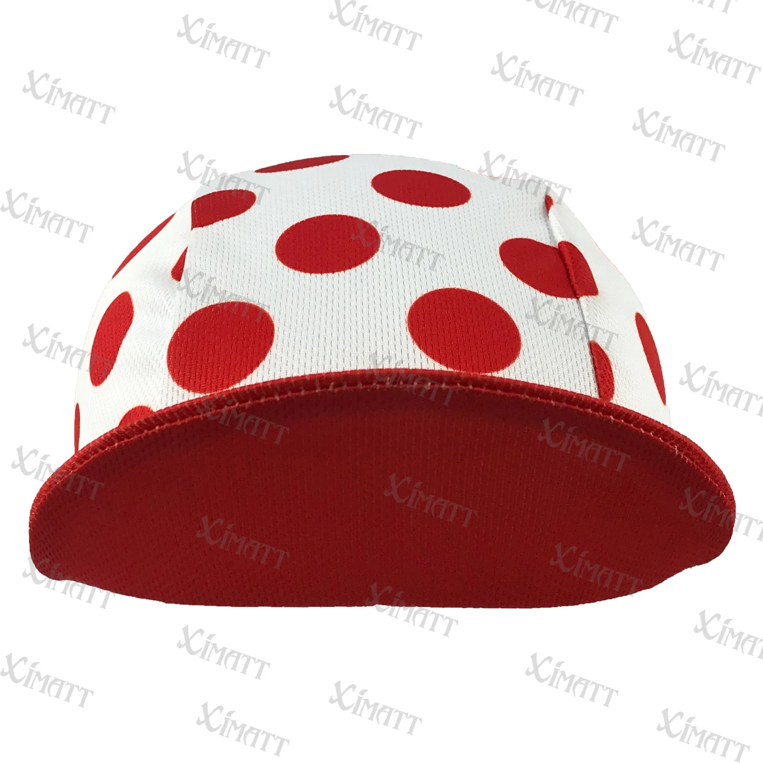 XIMATT New Polyester/Fleece BIke Cycling Caps  Winter And Summer Red White Dots Sports  Bicycle Hats Elasticity