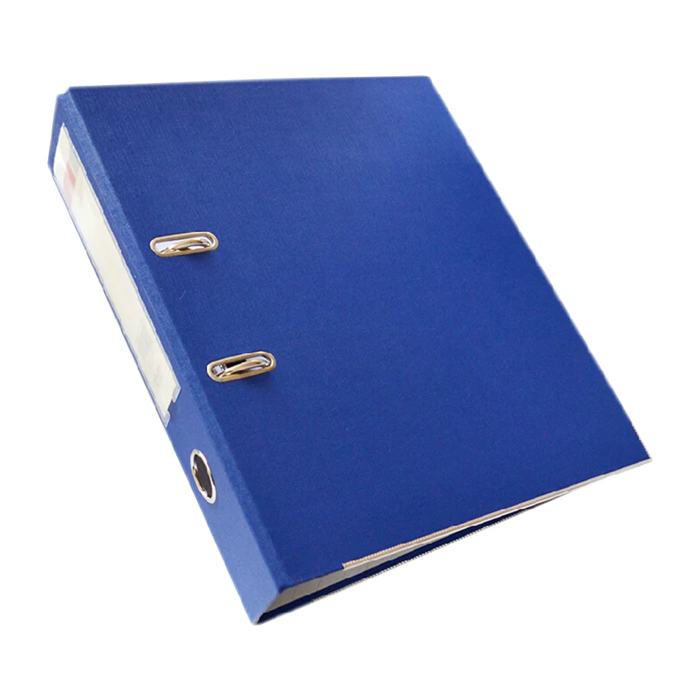 Pen Binder with Clip Document Organizer File Folder Punch Hole Iridescent Lever Arch Office