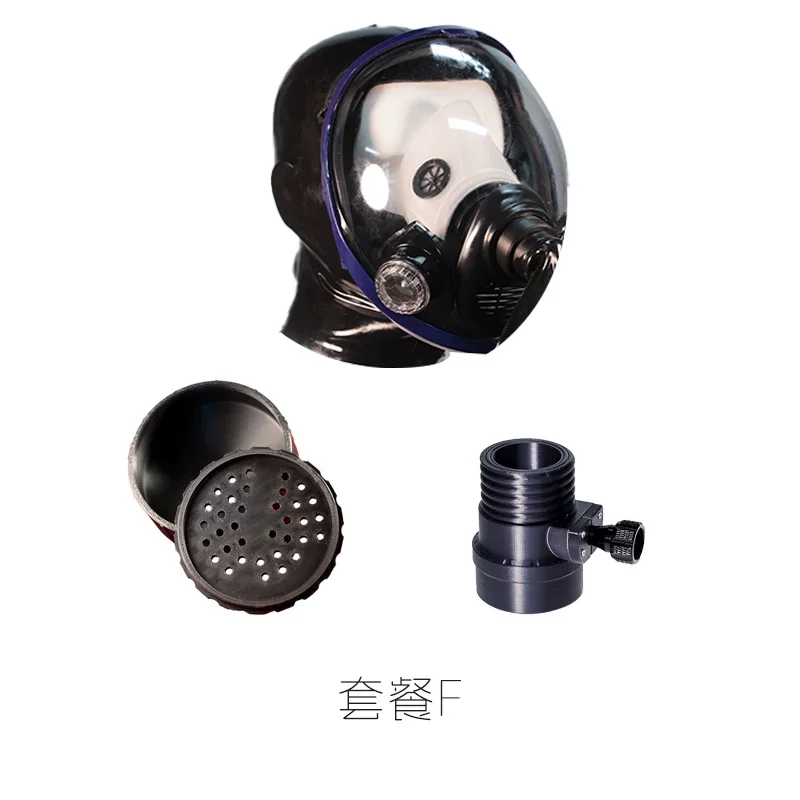Sphärische Gasmaske mit großem Sichtfeld, Cosplay-Requisiten, Atemkontrolle