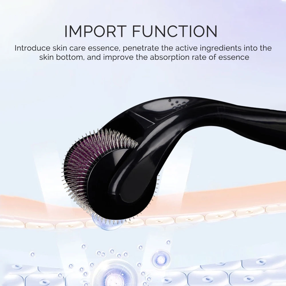 540 針ダーマローラー育毛ひげフェイシャルスキンケアボディ MTS マイクロニードルローラーチタンマイクロフェイスロールツール