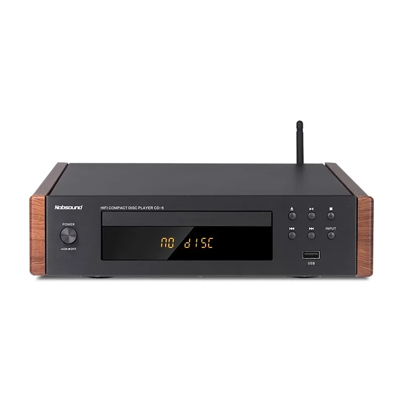 CD-6 HiFi CD Player Bluetooth 5.0/USB3.0 Lossless Decoding Audio System Digital CD Turntable with Infrared Remote Control