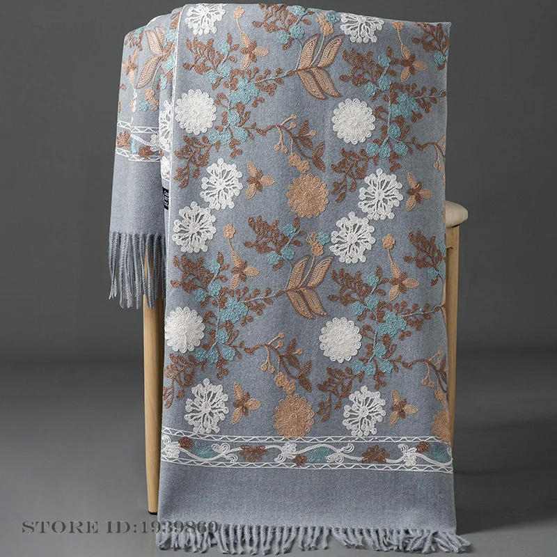 Damska kaszmirowa pashmina, sz – Woven Scarf Blanket recenzja i cena