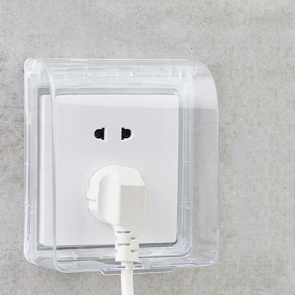 

2Pcs Reusable Outlet Cover Adhesive Design Practical for Bathrooms Kitchens Living Rooms Durable Stylish Waterproof Cover