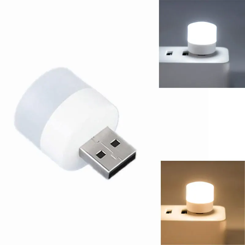 Mini 5V USB Plug Night Light Pequena Luz LED PC Mobile Power Carregamento Lâmpada Super Bright Eye Protection Reading Light