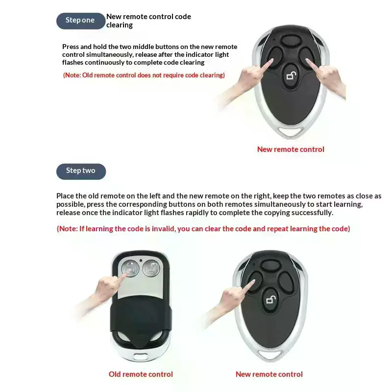 Precise 12V 24V HCS101 Code Remote Controller for Optimal Door System Management