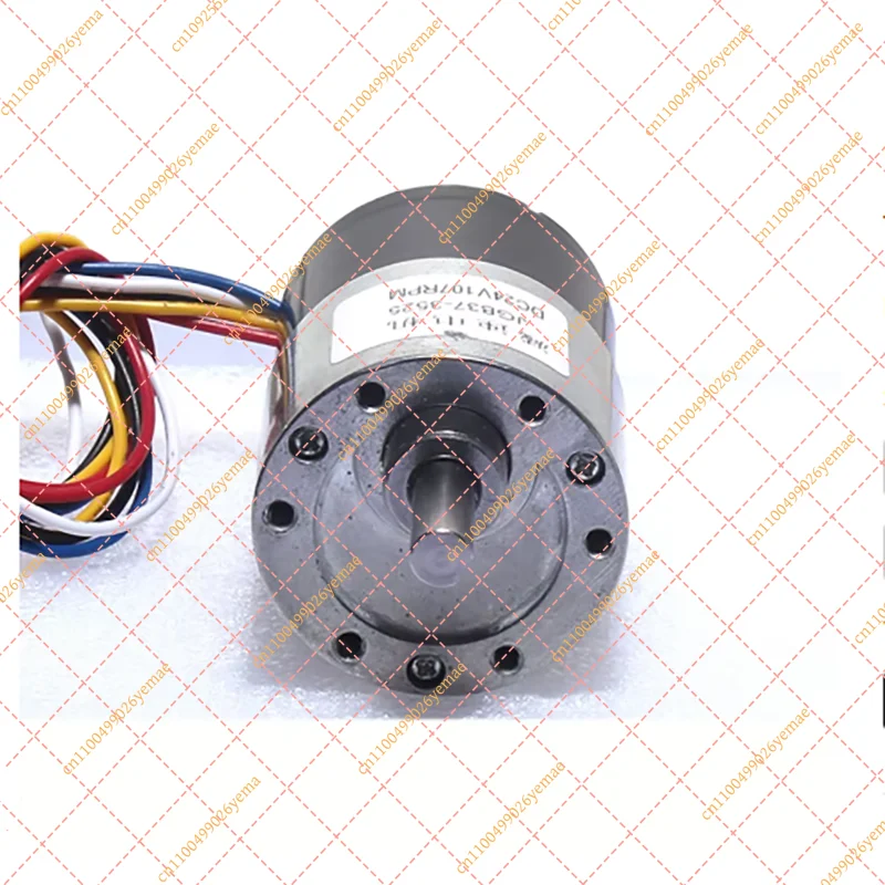 JGB37-3525 Micro DC Brushless Gear Reduction Motor, 12V 24V Adjustable Speed Forward Reverse Motor with Signal Feedback