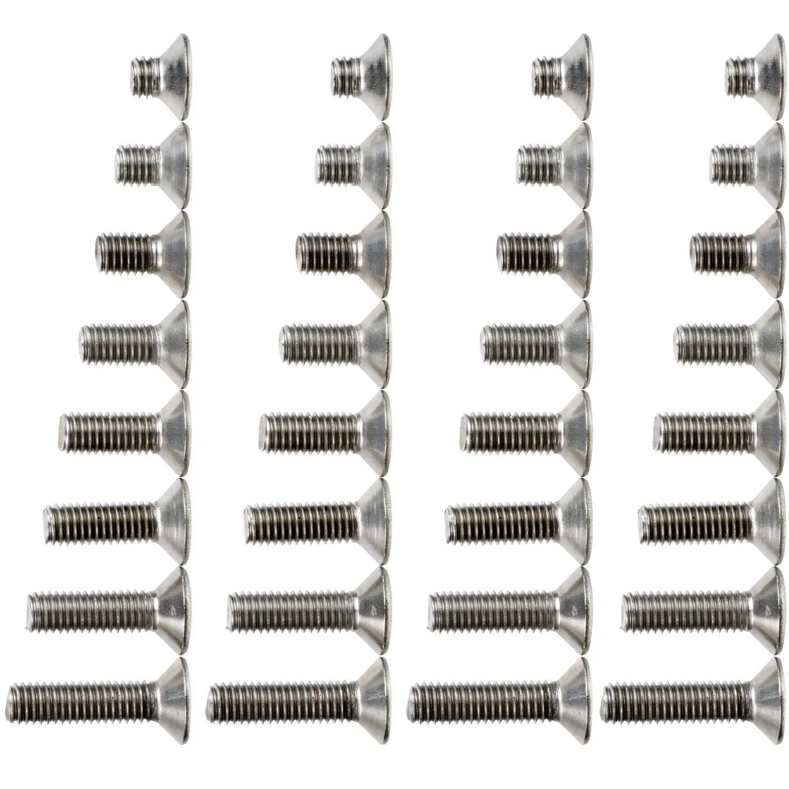 

80pcs Stainless Steel Screws Socket Round Head Full Thread Bolts Metal Fastener Hardware Corrosion Resistant
