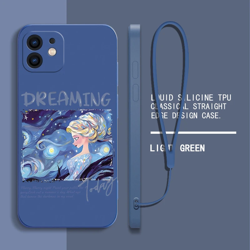 Disneies Frozens Princess Phone Case For Huawei P50 P40 P30 P20 Nova 9 9SE 8 8i Mate 40 30 20 Pro Lite P Smart 2021 Y7A Cover