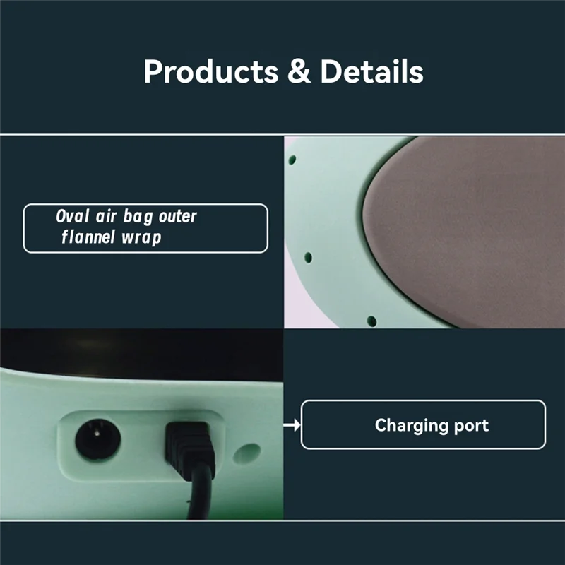 SANQ قطني العمود الفقري مدلك الساخن ضغط ثرموستاتي مدلك الكهربائية الذكية عنق الرحم وقطني مدلك