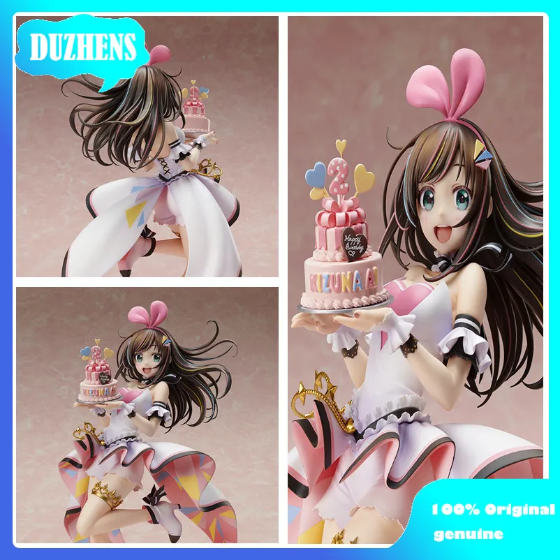 100% Original:Anime Kizuna AI ～Birthday with U～24cm PVC Action Figure Anime Figure Model Toys Figure Collection Doll Gift