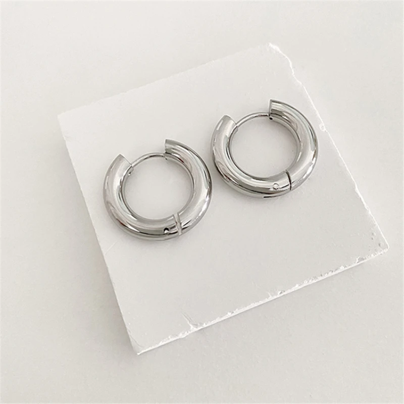 kshmir Fashion Titanium Steel Earrings Daily metal ring earrings Earrings women\'s accessories Jewelry gift free