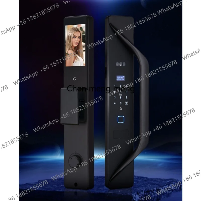 Smart fingerprint lock Graffiti video intercom 3D facial recognition automatic electronic lock