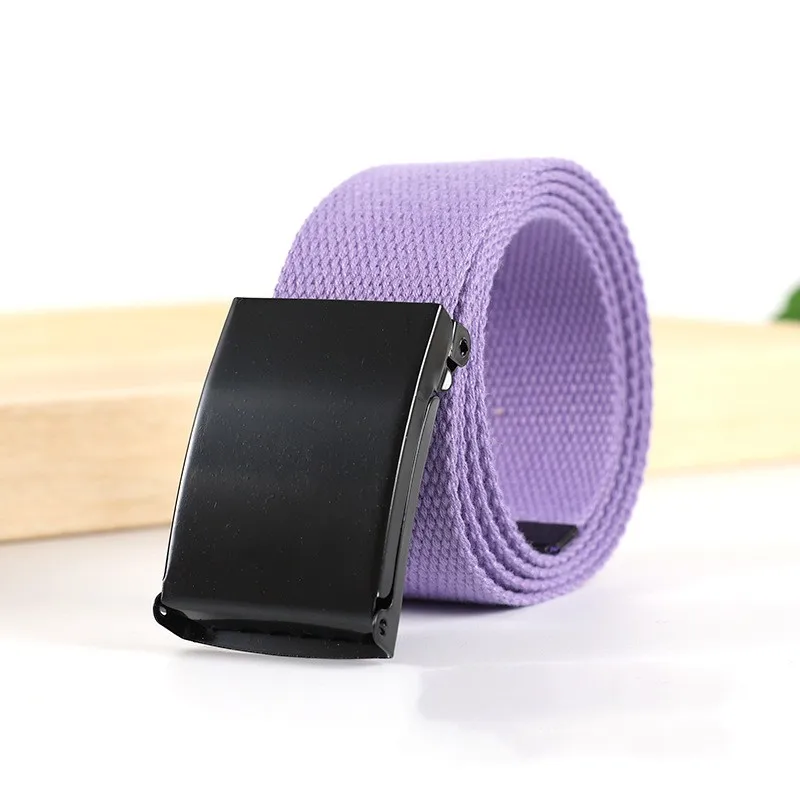 Mode Nieuwe Unisex Broeken Riemen Canvas Riem Metalen Gesp Mannen Vrouwen Jongens Jeans Riemen Snoep Kleuren Top Kwaliteit Luxe Riemen