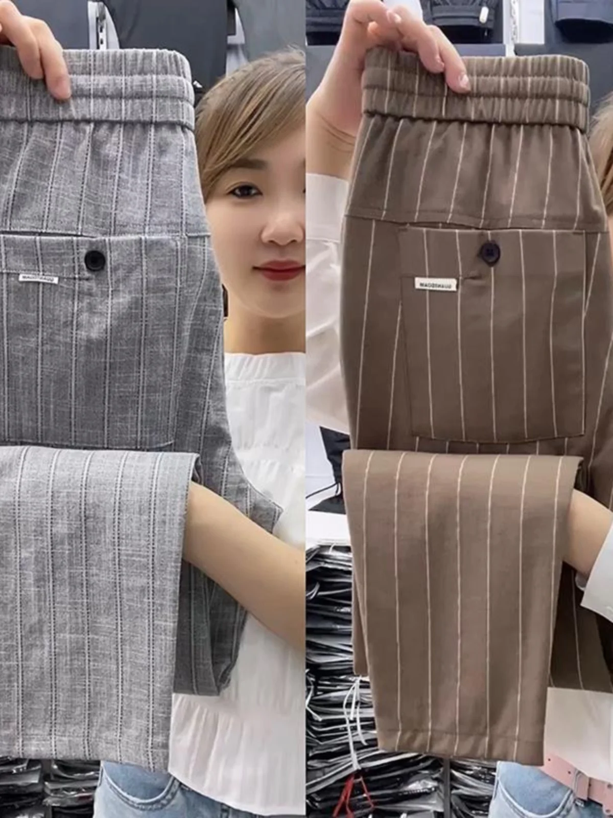 

Летние тонкие хлопковые льняные мужские повседневные брюки свободного кроя, быстросохнущие спортивные брюки, струящиеся брюки в пол с широкими штанинами, дышащие