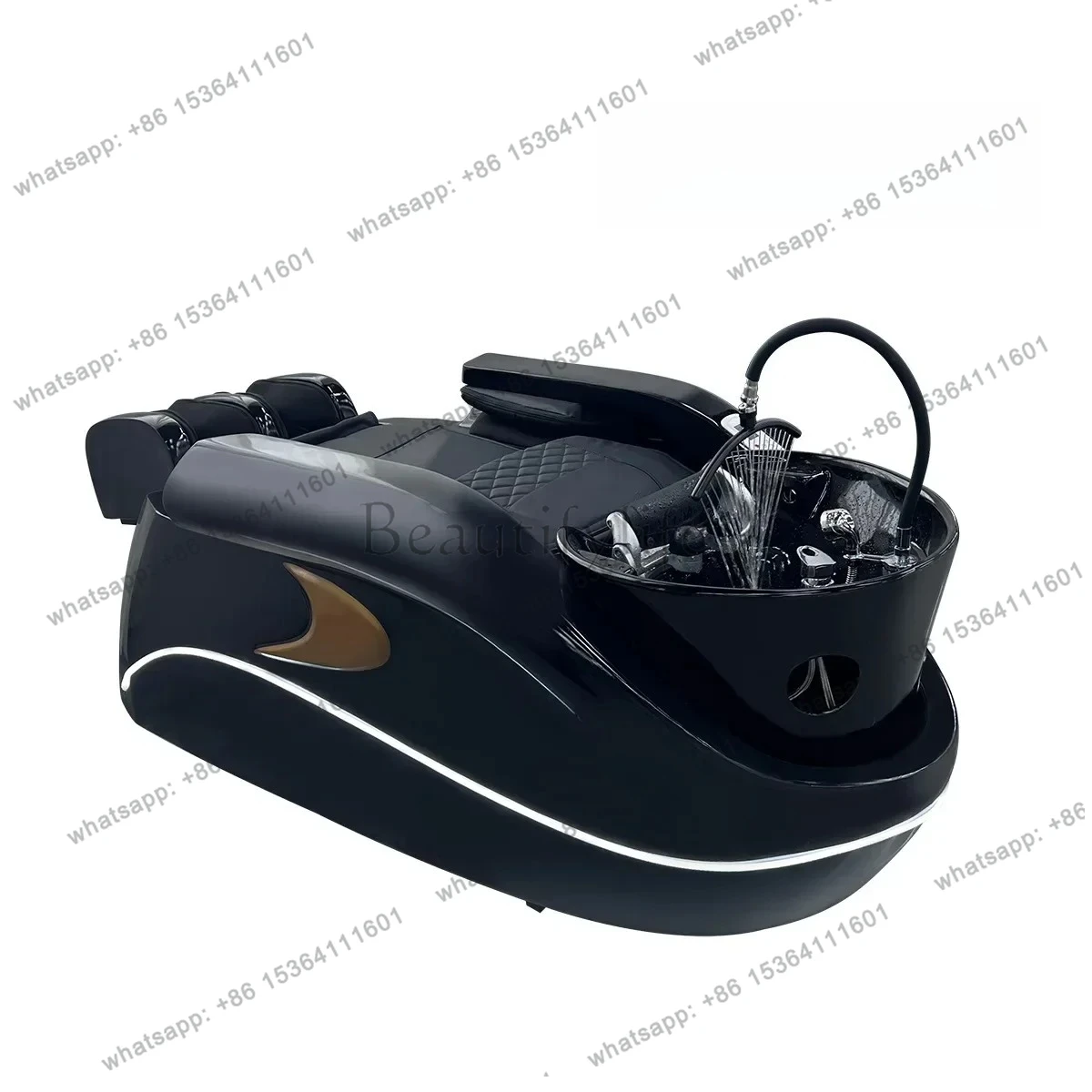 

D30High-end barber shop Thai water circulation fumigation beauty salon head treatment bed shampoo bed ceramic basin