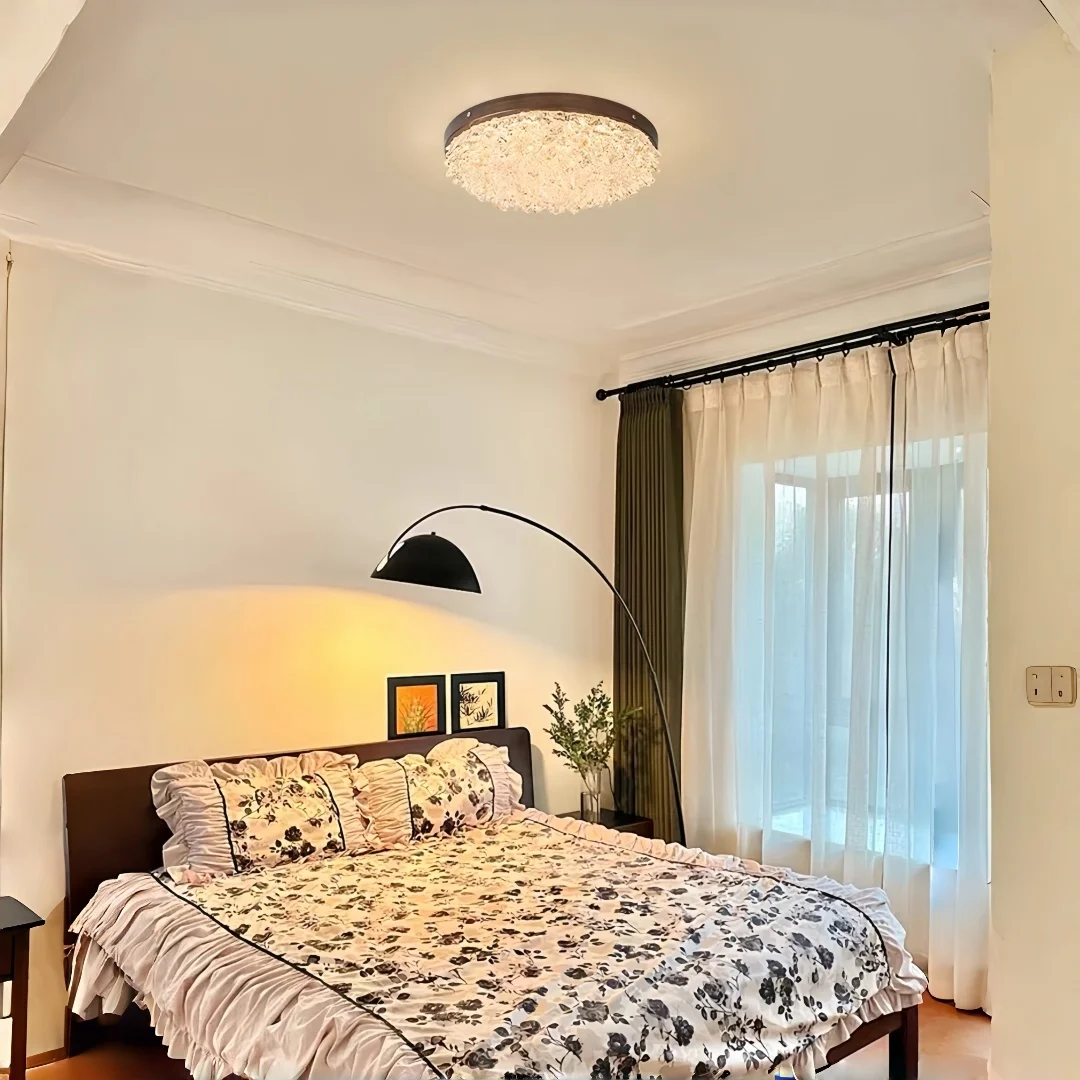 

Mid Century Modern Flush Mount Ceiling Light – Vintage Retro Ambient Lighting for Bedroom Living Room Hallway