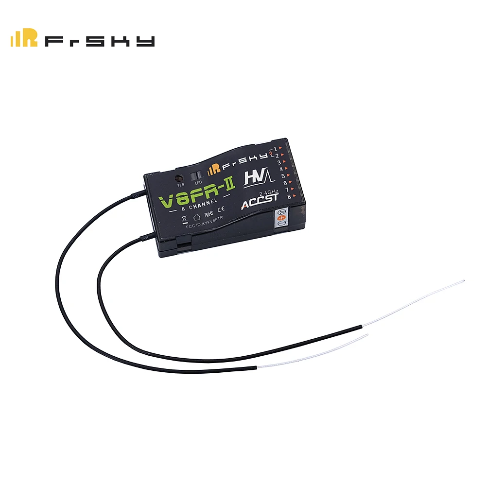 FrSky 2.4GHz ACCST V8 D8 Mode V8FR-II HV 8CH Receiver Compatible with X7 X9DP Multi-TX Radiomaster ZORRO TX16S Jumper Radio