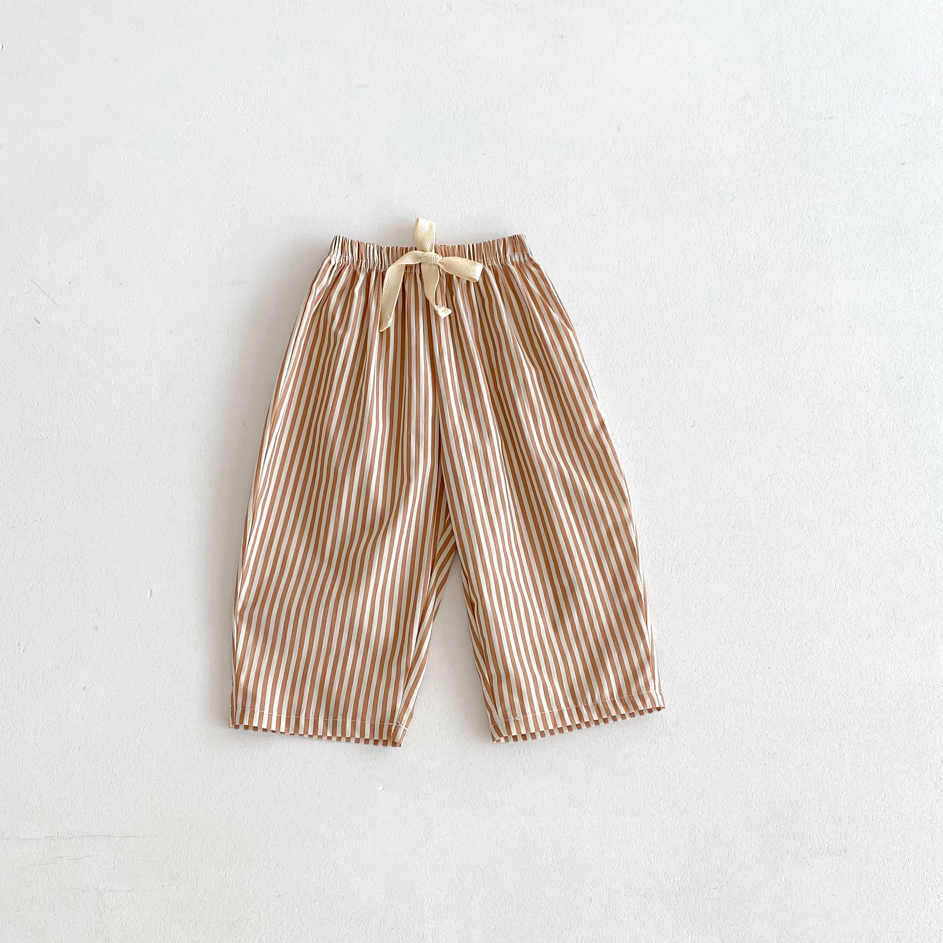 Striped Pants For Child New Style Summer Pants 1-6Years Old Kids Simple Versatile Trousers Outer Wear Trendy Mosquito Pants image 6