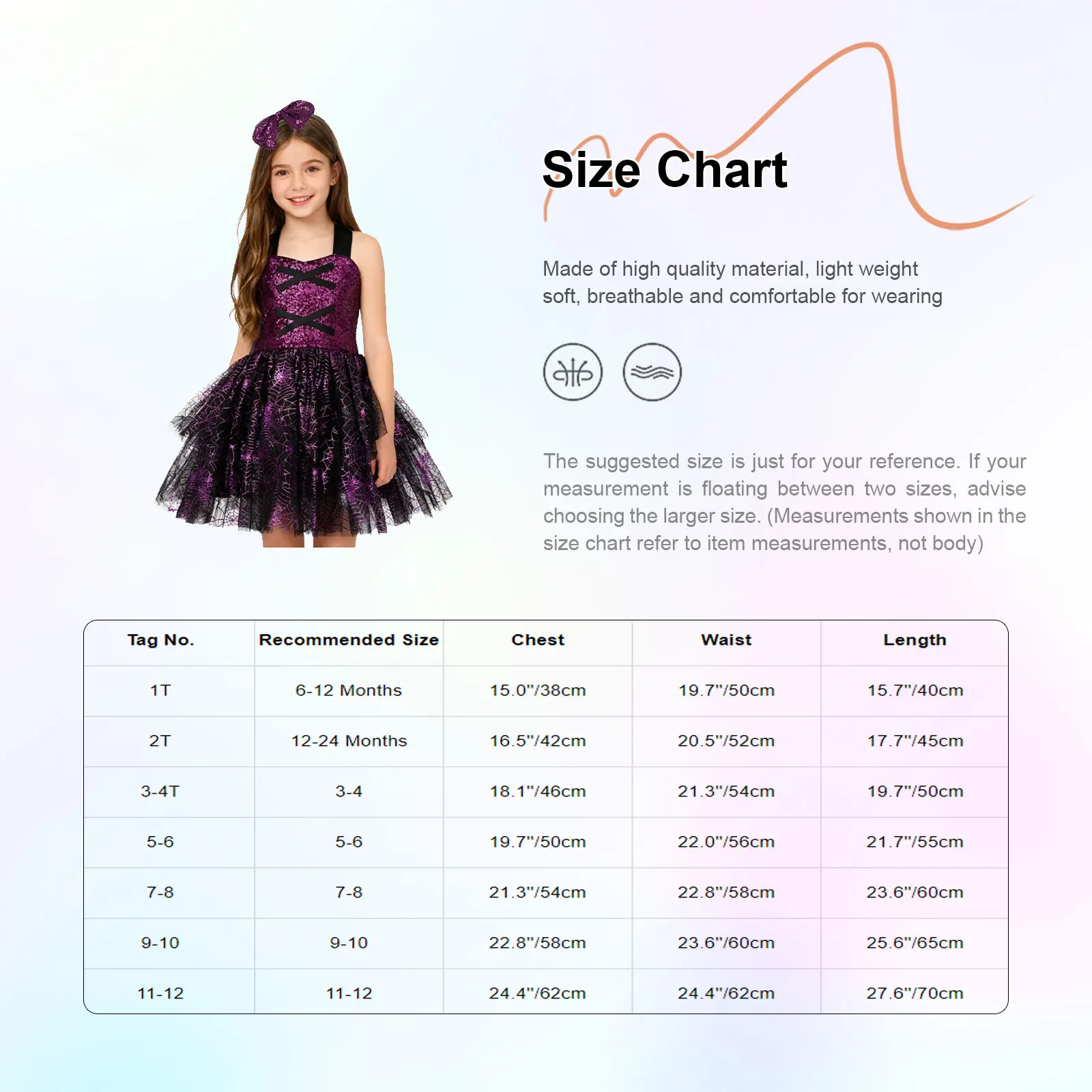 # 1T-11/12 الساحرة تأثيري الترتر الرسن عارية الذراعين توتو فستان مع القوس المتطابقة أغطية الرأس للحفلات تأثيري هالوين الساحرة تحت عنوان #6