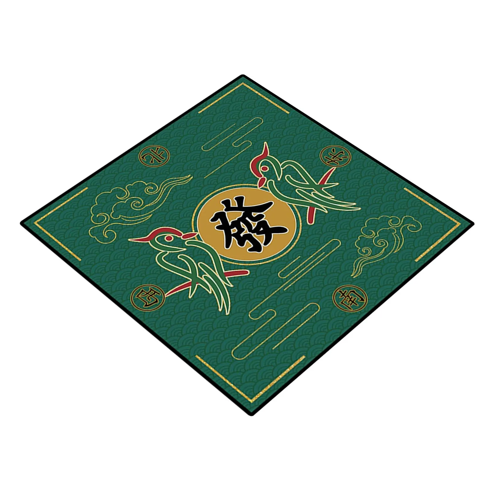 Mahjong Mat Slip And Noise Reduction Mahjongg Table Mat Mahjong Accessories Tablecloth Game Woven Chargers for Dinner Plates