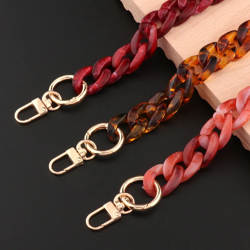Acrylic Replaceable Detachable Bag Chain Strap Purse Handbag Bag Straps Resin Crossbody Shoulder Bag Diy Accessories