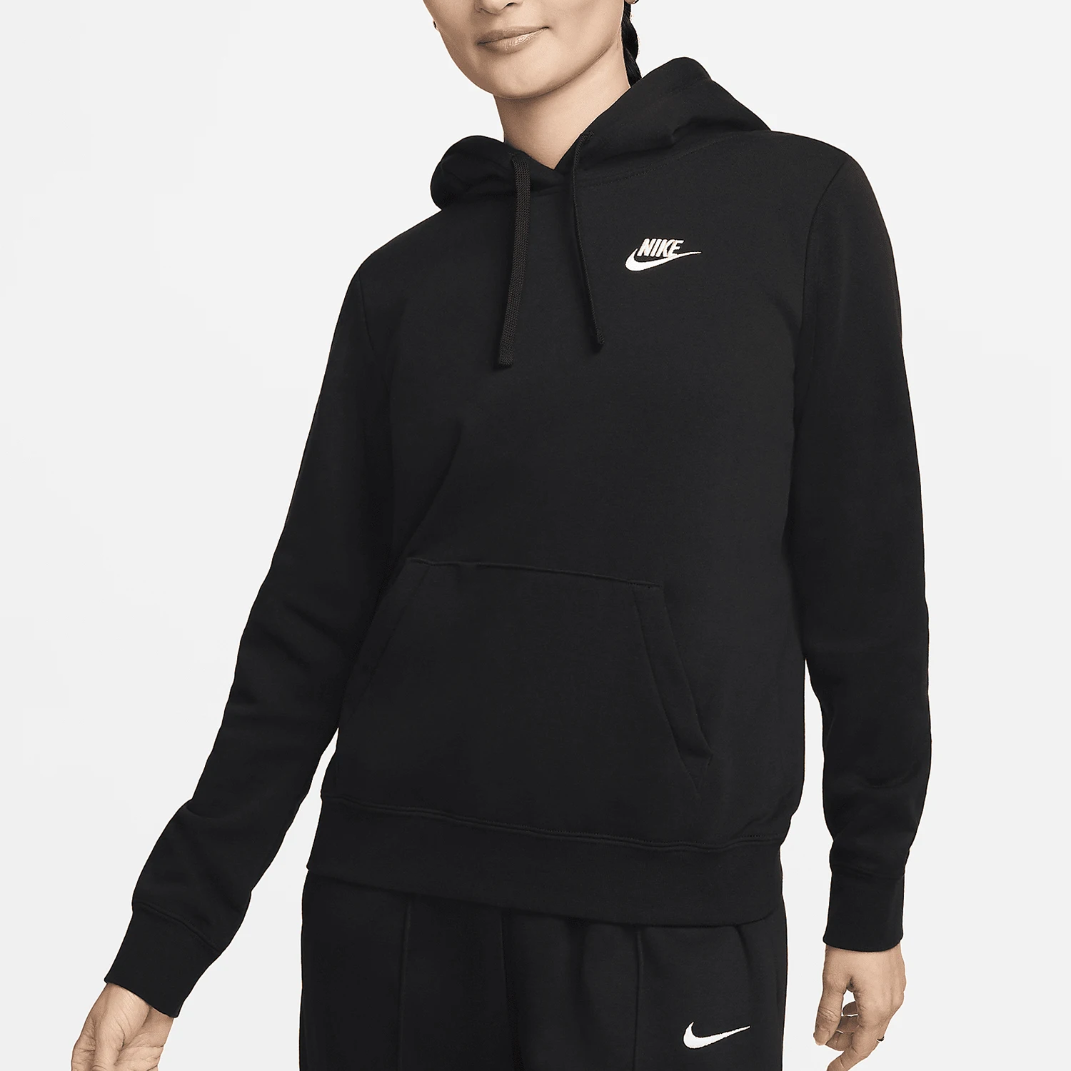 

Официальная женская повседневная толстовка с капюшоном Nike, новая коллекция 2024, легкая флисовая, DQ5794-010