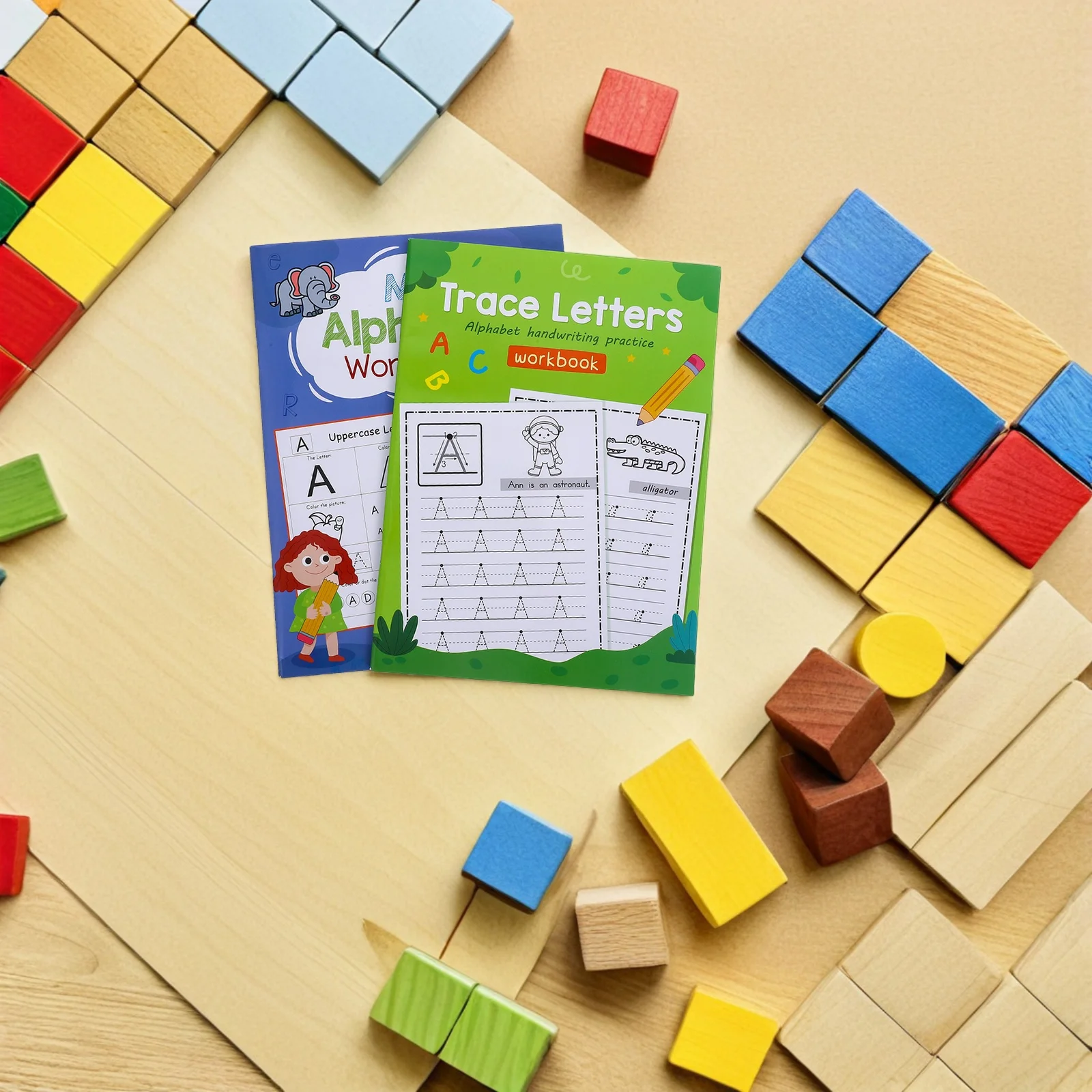 

2Pcs Letter Practice Workbook for Toddlers Alphabet Handwriting Book Preschool Learning Activities Writing Skill Building