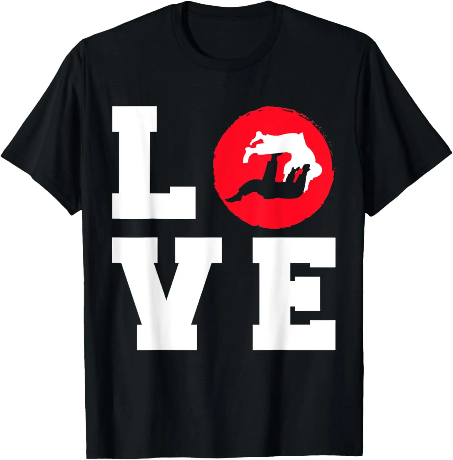 Brazilian Jiu Jitsu MMA Bjj Hugger Love T-Shirt