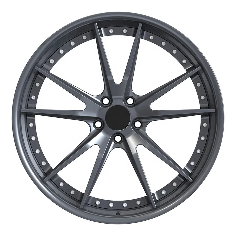 Forged Rim 6061-T6 Aluminum Alloy 5 Hole Custom Size Forged Car Wheels view 3