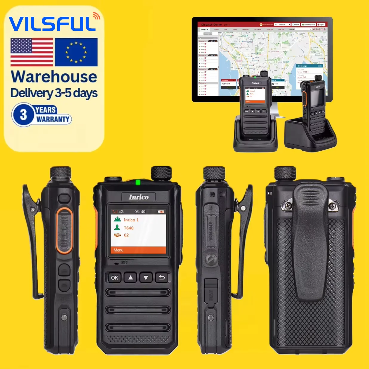 

4G POC Walkie Talkie Rugged 4G Phone Walkie Talkie Long Range 5000KM Two Way Radio Handy POC Radio Walkie Talkie Bluetooth