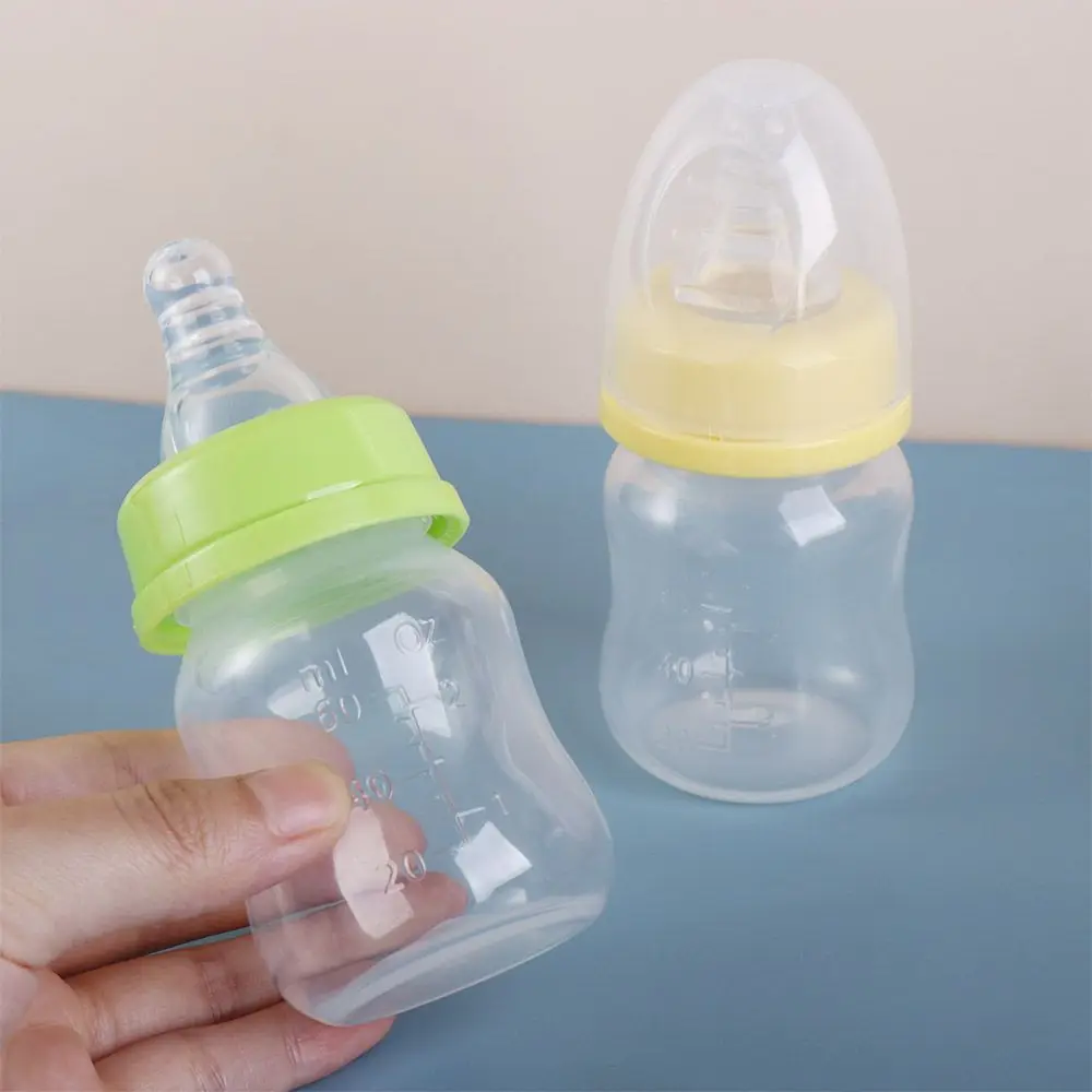 60ml Milk Bottle Portable Mini Baby Nursing Feeding Bottles for Infant Nipple Care Feeder Fruit Juice Milk Bottles