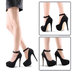 Cross-dresser Unisex Men's Pumps Fashion Peep Toe Platform 14cm Sexy Drag Queen High Heels Shoes Nightclub Stilettos Size 44
