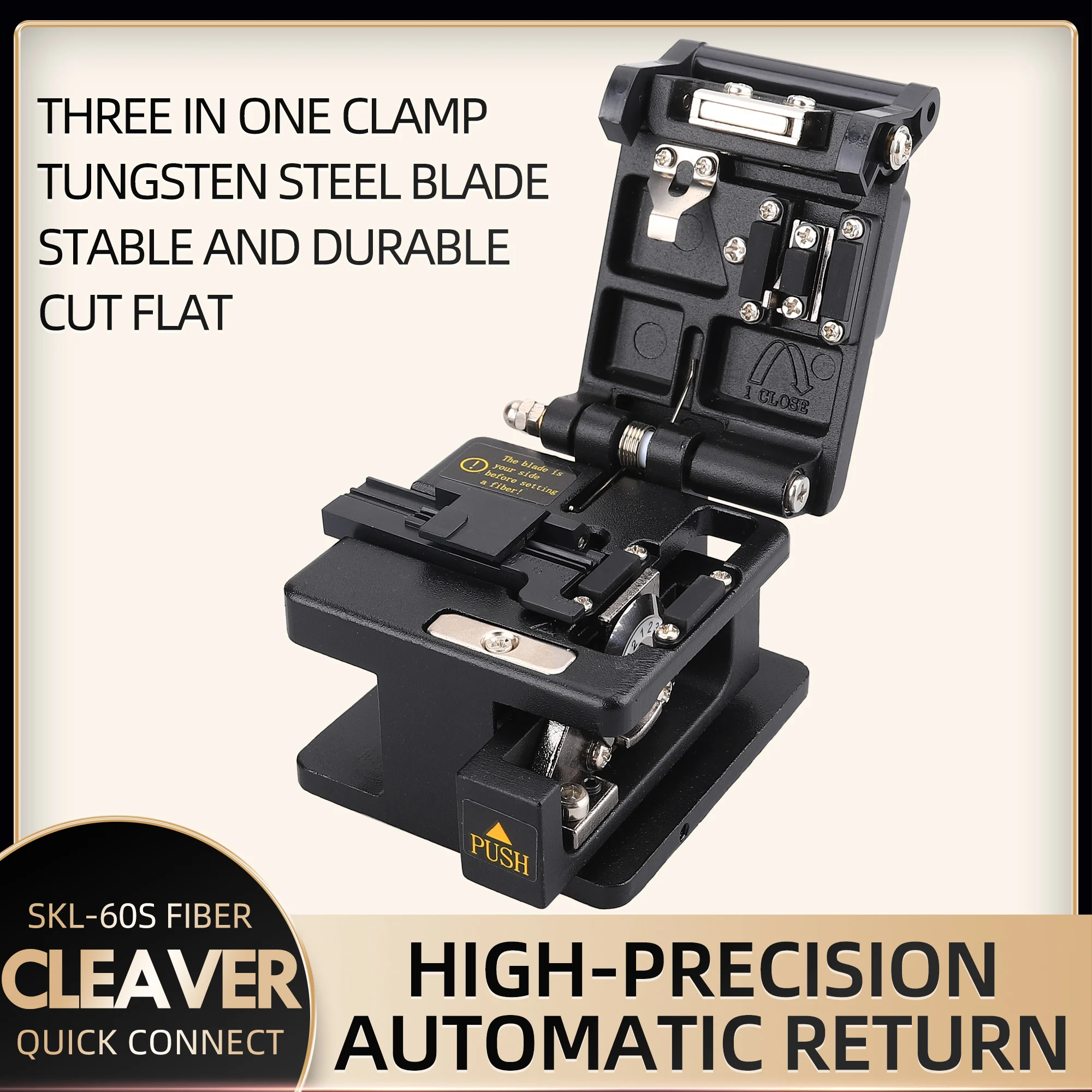 SKL-60S Высокоточный волоконно-оптический резак FTTH, резак для кабелей, резак для стекловолокна