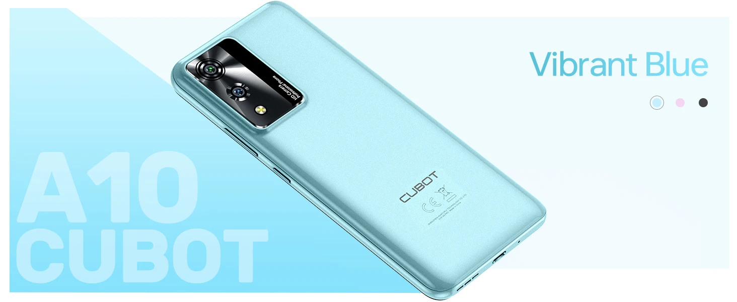 Cubot A10 Android Smartphone , 12GB (4GB+8GB)+128GB ROM, Octa-core, 6.56-Inch 90Hz Screen, 5100mAh, 48MP