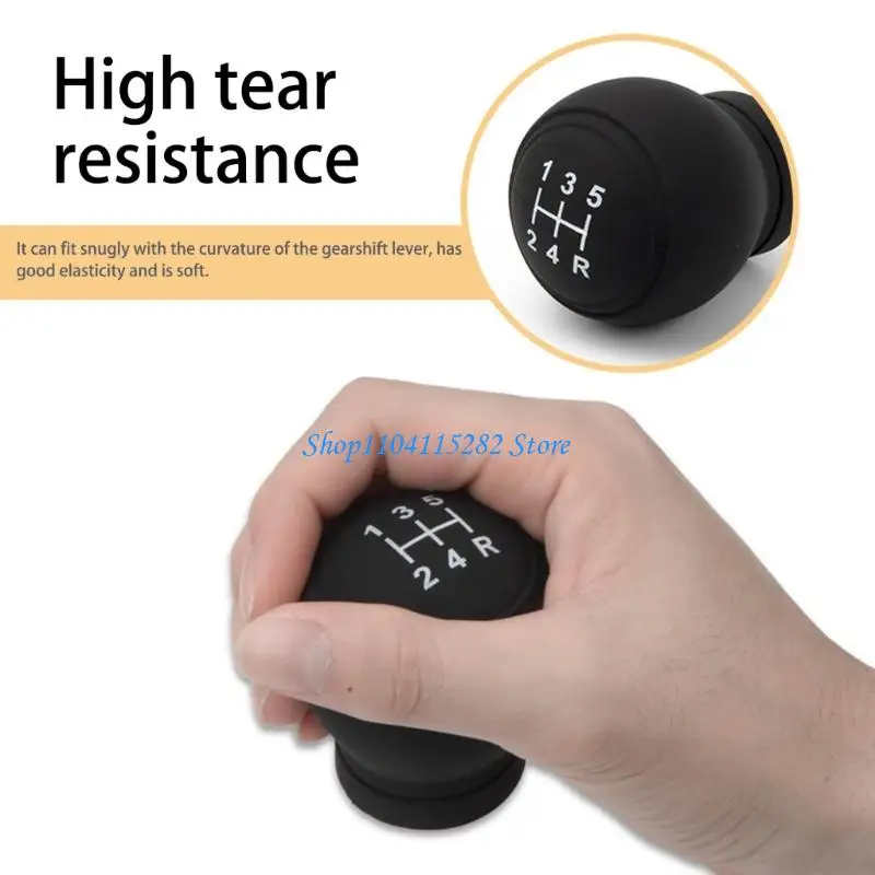 

Not Slip Gear Knob Protector Flexible Silicone Cover with Contoured Car Spare Part For Car Shifts Lever Stability