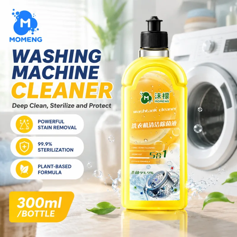 MOMENG Washing Machine Cleaner Liquid Disinfectant Descaling Antibacterial Odor Remover Effective Maintenance for Home Laundry