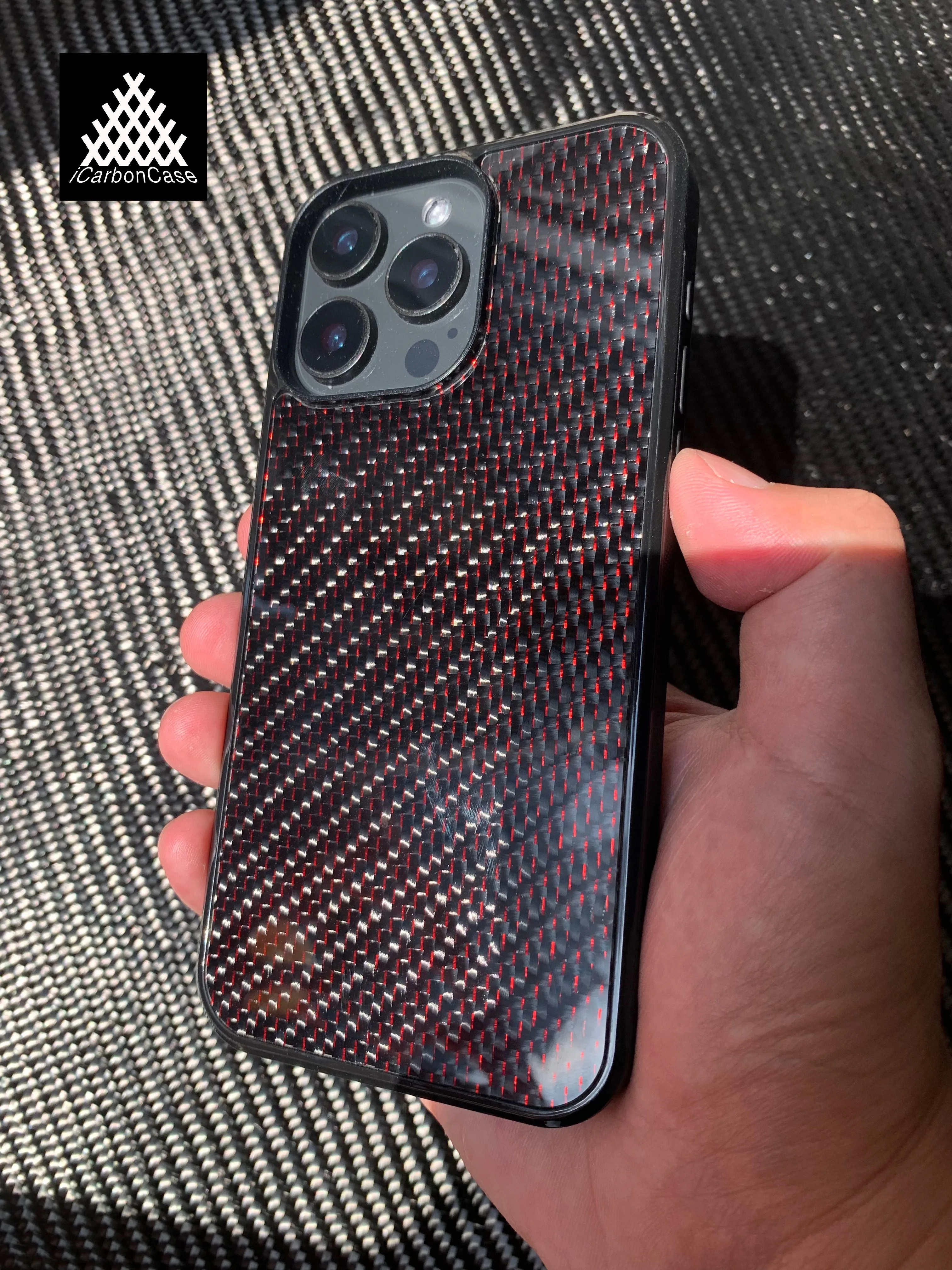 Magnetic Woven Carbon Fiber Case for iPhone 17 Air 11 12 13 14 15 16 Pro Max with Magsafe Full Coverage 3K Twill Carbon Case